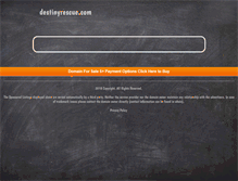 Tablet Screenshot of destinyrescue.com